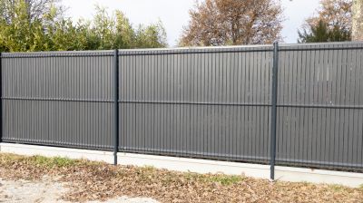 Louvered Privacy Fence